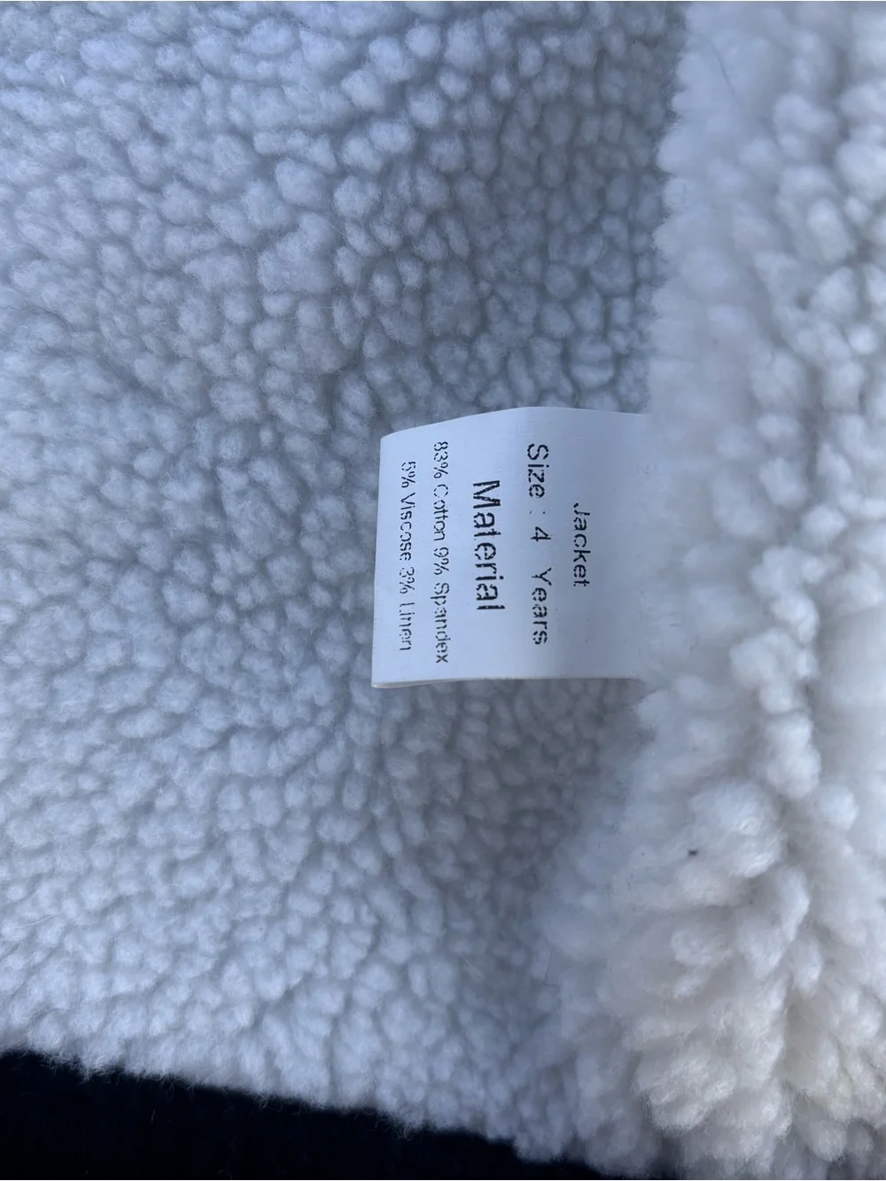NWT Kids Corduroy Sherpa Lined Jacket Size 4